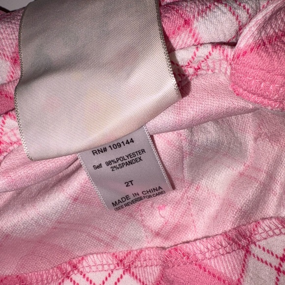 $5 SALE !! Charming Pink Plaid Kids Romper - Picture 2 of 3